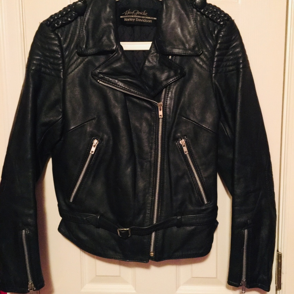 HARLEY DAVIDSON LEATHER WOMENS RIDING JACKET